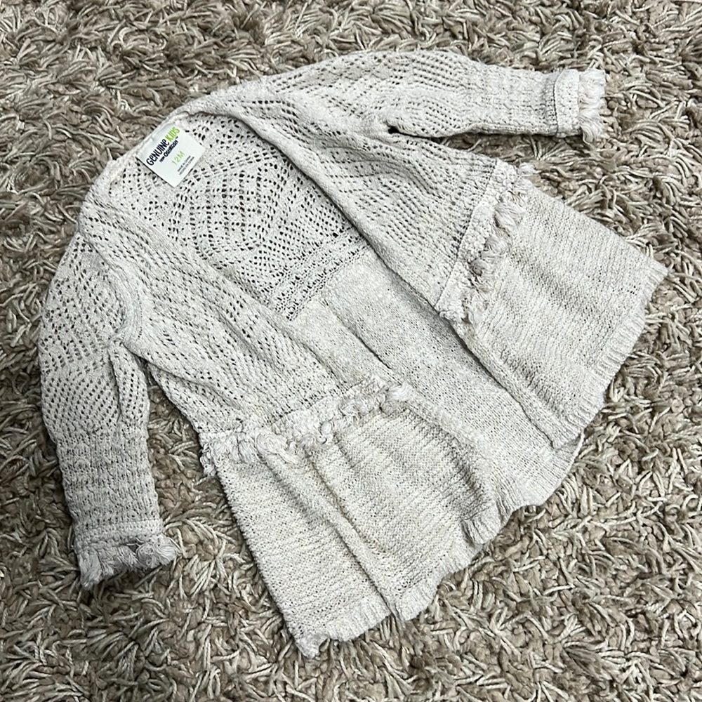 Crocheted Fringe Cardigan